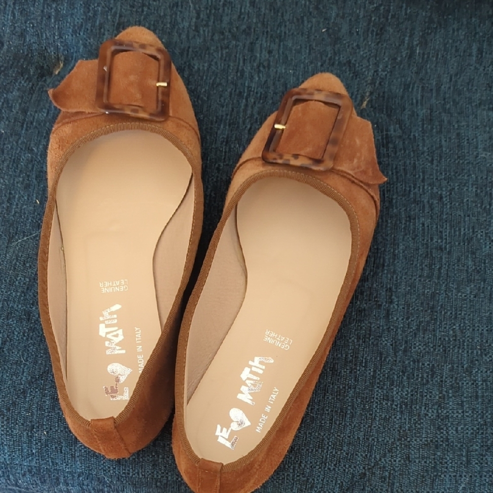 Women's Brown Suede Flats